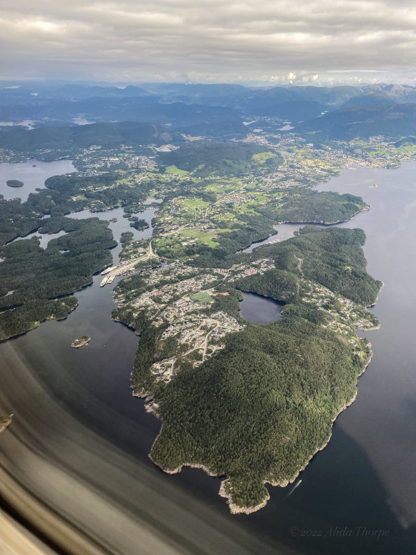 Harestua Norway from air