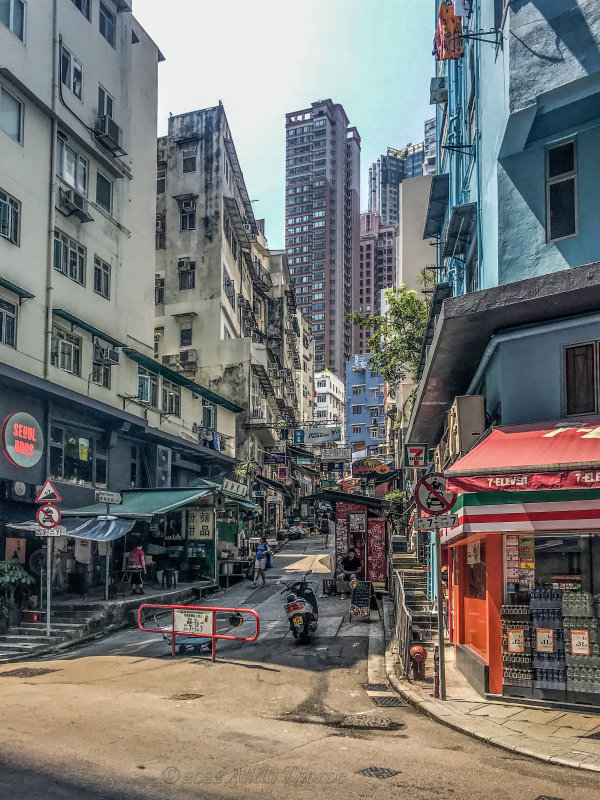 city street Hong Kong 
