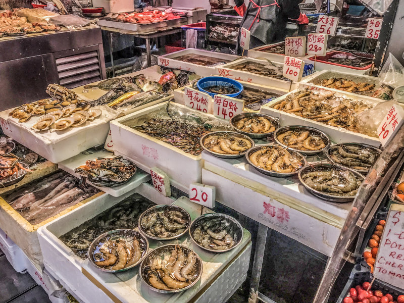 Hong Kong street fish market
