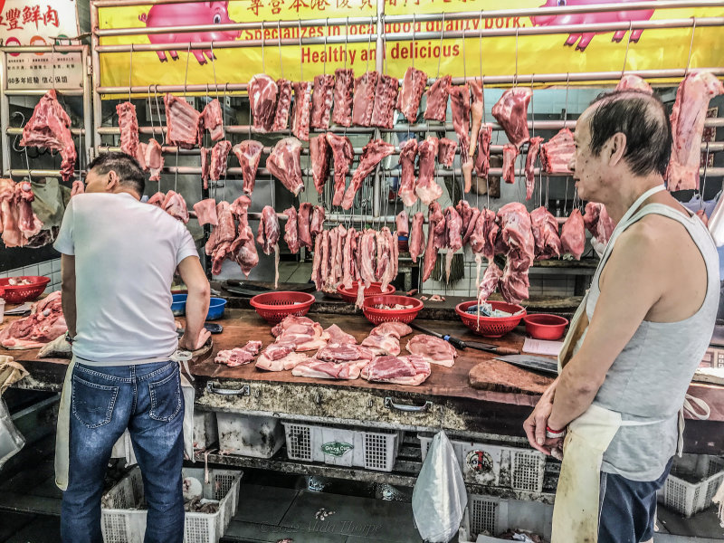 Pork counter Hong Kong 