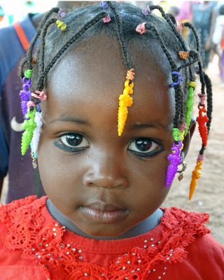 Love how the kids decorate their braids