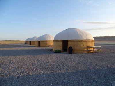 The yurt camp where we spent a  night