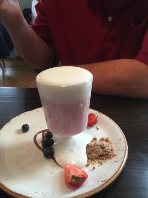Dave's Volcano Dessert at Loki Cafe