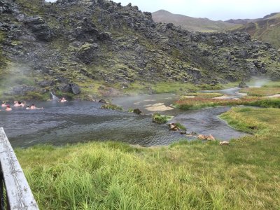 Landmannalaugar hot pools. Yes, we went in. It felt great!
