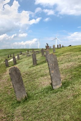 Oterdum, lost village, graveyard integrated in sea dyke