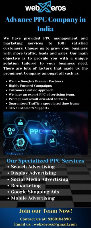 Get Advance PPC Service Company in India - Webxeros Solutions