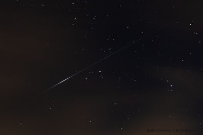 Perseiden Meteorit oder ein Satellit oder gar ein Iridium-Flare?