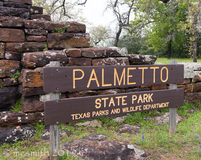 Palmetto State Park Entrance