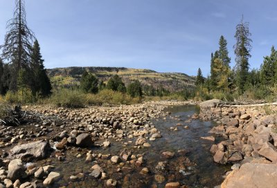 Along Utah Hwy 150 between Evanston, WY and Kamas, UT