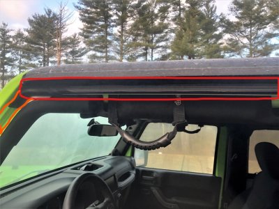 Camper tape seal on freedom panel