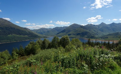 View from Ratagan Pass onto Loch Duich