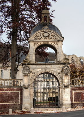 Old gate to the abbey Saint-Wandrille