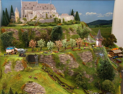 Small layout with Vianden castle (Luxembourg)