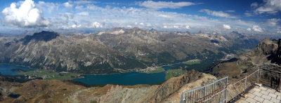Panorama taken from Corvatsch