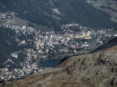 The town of St Moritz