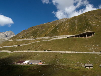 The Furka pass road on the Wallis side