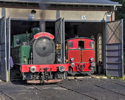 Two steam locos getting ready