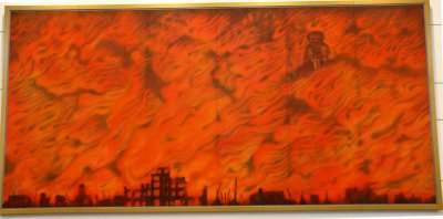 PAINTING IN THE LOBBY OF THE PEACE MEMORIAL MUSEUM