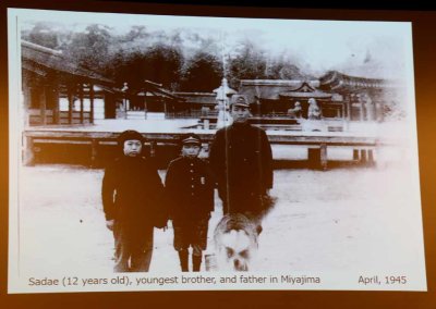 SURVIVOR WITH FATHER AND BROTHER BEFORE THE BOMB