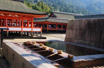 WATER FOR PURIFICATION BEFORE ENTERING THE SHRINE