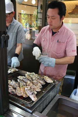 MIYAJIMA ISLAND IS KNOWN FOR ITS OYSTERS