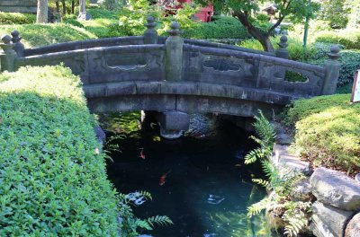 STONE BRIDGE DATING TO 1415 WITH KOI