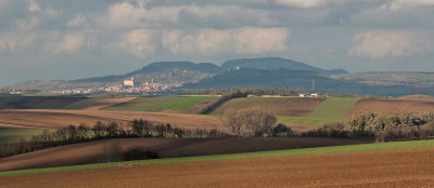 Nikolsburg in distance