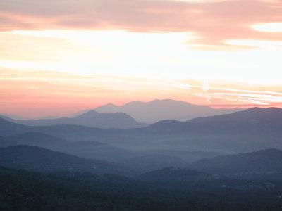 Sunset near Korinth