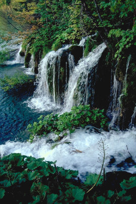 dozens of water falls,Lakes of Plitvice