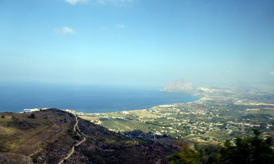 View on the way up to Erice