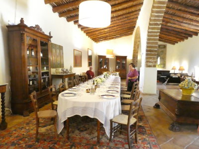 Having lunch at Planta Winery