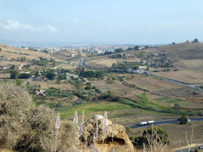 View from the valley of the temples