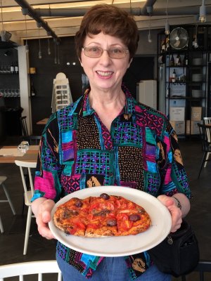 The finished pizzia