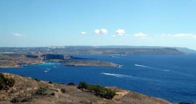 View from Gozo looking towards Malta
