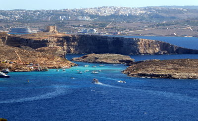 View from Gozo looking towards Malta