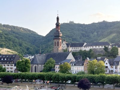 View from the Skagerrak Bridge in Cochem - St. Martin's Church