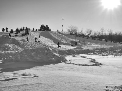 Behind my home on a nice winter day