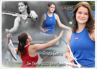 Girls Tennis 2020 posed