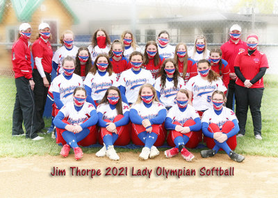 2021 Girls Softball Posed