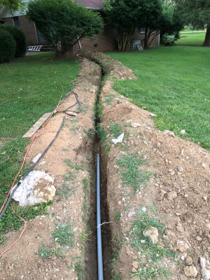 Over 200 foot run. 100 amp service to pool... fat wire to prevent voltage drop.