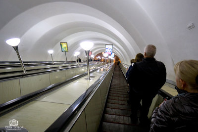 Saint Petersburg Metro station .