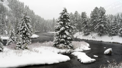 West Fork of the Madison River in Winter