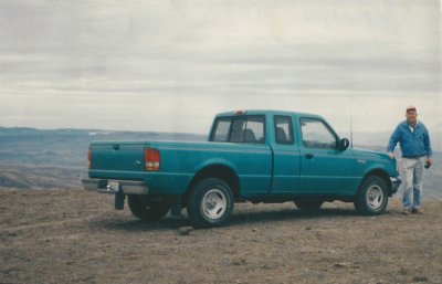 Ted and truck on Umtanum Ridge 1994