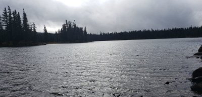 Little Sister Lake with Clouds and Breeze