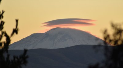 Mount Adams Lenticular Cloud Sunset