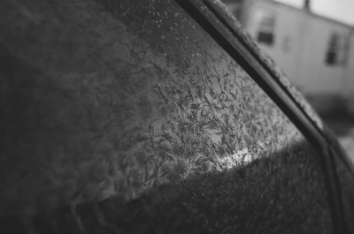 frost in the morning
