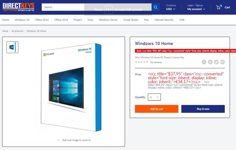 Free windows 10 home product key