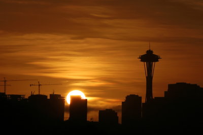 Seattle sunrise (Magnolia) - October 31, 2020
