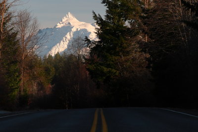 Mt Baker star trails, and sunrise near Baker Lake - November 29, 2020