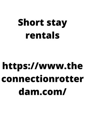 Short stay rentals